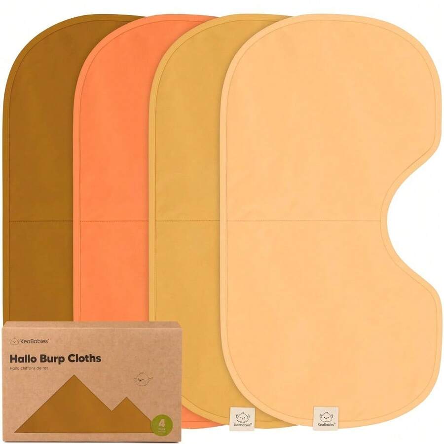 Lambikins Bib & Burp Cloth Set Cream main image 1