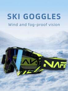 1 Peça Óculos de Esqui Outdoor à Prova de Vento, Óculos de Neve MOTO, Óculos de Ciclismo Outdoor, Óculos de Esqui à Prova de Vento