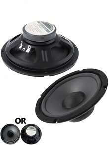 汽车音响喇叭4/5/6英寸600W两分频全频汽车音响扬声器重中低音超薄改装喇叭 - 黑色 - 查看 7