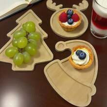 圣诞木制托盘 圣诞老人 面包托盘 水果餐盘 甜点小吃 寿司板 圣诞装饰 圣诞 圣诞装饰 圣诞睡衣 圣诞礼物 圣诞装饰 - 多色 - 查看 1