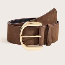 1pc Vintage Personalized PU Leather Wide Belt, Women's Fashion Accessory/Women's Belt/Women's Waist Cincher, Keeps You Stylish