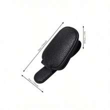 1Pc Universal Car Sun Visor Glasses Clip, PU Material, Auto Eyeglasses Holder, Vehicle Interior Accessories, Eyewear Storage Bracket Sun Travel Cool Suitable For Self-Driving Travel, Vacation, Back To School, Weekend Camping, And Can Also Be Given As A Gift To Mother, Girlfriend, Boyfriend, Father, A Perfect Gift Travel Essentials Travel Accessories Travel Bag Vacation Holiday School Stuff Glasses Case Sunglasses Women - 隨機顏色(1件) - 查看 3