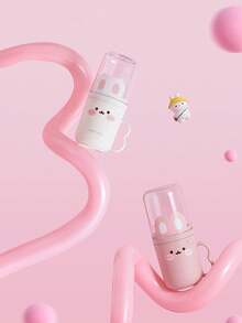 1pc Cute Rabbit Design Travel Toothbrush Box And Mouthwash Cup Set - Portable, Plastic Toothpaste Cup, Bathroom Mouthwash Cup, Space-Saving Hygiene Solution For Carry-On, Suitable For Business Travel And Vacation - Multicolor - View 11