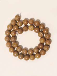 Cuentas de piedras naturales, cuentas sueltas de obsidiana, jade birmano, ojo de tigre, redondas y lisas, piedras preciosas de curación de energía para hacer joyas, pulseras y collares DIY