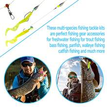 187pcs Fishing Accessories Kit Set Including Fishing Hooks Sinker Weights Fishing Set With Tackle Box - 187Pcs Set - View 7