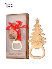1/4pcs Christmas Bottle Opener, Christmas Gift, Snowman, Christmas Tree, Snowflake Christmas Gift Car Bottle Opener