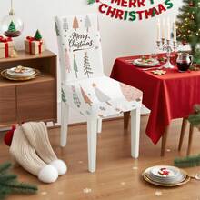 Zestaw stołu i krzeseł świątecznych (1 lub 4) z motywem choinki i płatka śniegu, sezonowy zestaw stołu i krzeseł o wymiarach 17,7 x 23,6 cala, dekoracja na przyjęcie, dekoracja domu, dekoracja świąteczna, artykuły imprezowe - Wielokolorowe - Zobacz 10