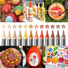 Markery akrylowe, pisaki akrylowe z miękką końcówką pędzla, markery z automatyczną kontrolą tuszu, do malowania skał, jajek, drewna, szkła, papieru, kubków, do majsterkowania, artykuły artystyczne