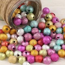 4/6/8/10/12/14/16/20mm Perline rotonde in plastica mista di colori, perline distanziatrici lucide, adatte per la realizzazione di gioielli fai-da-te, bracciali, collane, orecchini, materiali artigianali eleganti, regali per le vacanze, progetti artistici creativi