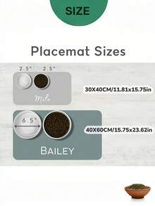 1pc Personalized Pet Food Mat,Custom Name Mat,Diatom Mud Material, Waterproof,Non-Slip Dog Bowl Placemat,Unique Gift For Dog & Cat Lovers,Small Kawaii Pet Decor,Gift For Christmas ,Thanksgiving - Multicolor - View 5