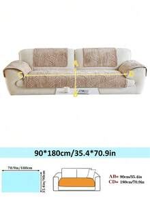 واحدة غطاء وسادة كنبة برسمة خطوط بسيطة، غطاء كنبة من الفرو السميك بطراز بوهيمي، وسادة وقائية للكنب للزينة في غرفة المعيشة والنوم، مقاوم للانزلاق وصديق للحيوانات الأليفة