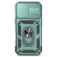 Military Industry Anti-Fall 360° Rotating Ring Holder Shockproof Phone Case With Lens Protection Compatible With Apple 11/12/13/14/15/16 Pro Max, Galaxy S22/23/24/25+ Ultra, A04/A05/A14/A15/A24/A25/A34/A54/A56/A36/A26 - Green - View 7