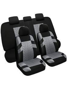 13pcs/9pcs/4pcs Sarung Jok Mobil Universal - Cocok Untuk SUV, Truk Dan Kendaraan 7-Seater | 3-Baris Jok Bahan Poliester (Jok Depan Bucket + Jok Belakang Terpisah) | Bernapas, Anti-Selip, Kompatibel Dengan Airbag | Pelindung Interior Mobil Unisex. 9pcs Model 5-Seater (2 Jok Depan + Sandaran Punggung + Jok Belakang + 5 Sandaran Kepala) Dan 4pcs Model 2-Seater (2 Jok Depan + 2 Sandaran Kepala) - Satu-Ukuran - View 20