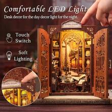 Book Nook Kit - Miniature House Dollhouse Kit Adult And Teens, Booknook Bookshelf Decor Alley Model Build With LED Light, Gifts Family And Friends Bookshop Memories - 標準 - 查看 3