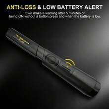 Treasure Hunter GT110 Handheld Metal Detector With Pinpointing Function, Scratch-Resistant Metal, Waterproof, 360 Degree Scanning - Black - View 7