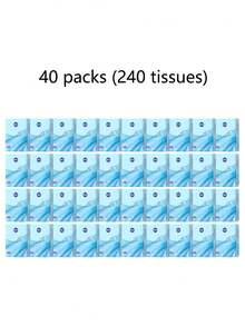 40 piezas Pañuelos de papel portátiles en bolsa, pañuelos de bolsillo mini portátiles para estudiantes y viajes - Multicolor - View 12