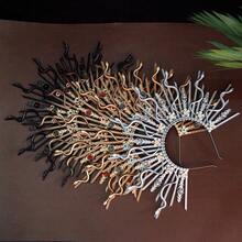 1 pièce Serre-tête Méduse d'Halloween, coiffe de costume de déesse aux serpents, couronne gothique pour fête, cosplay, accessoire photo - Vert - Voir 4