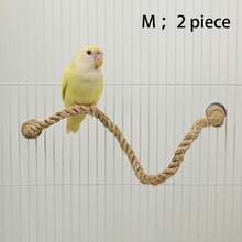 1pc Parrot Toy Climbing Rope, Changeable Shape Cage Perch Toy, Decor For Birdcage, Suitable For Cockatiel, Cockatoo, Parakeet And Other Birds