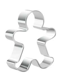 1pc 2.6 Inch Gingerbread Man Cookie Cutter, Stainless Steel Gingerbread Man Shaped Fruit Cookie Cutter, Christmas Party Mold Christmas Christmas Decorations Christmas Pajamas Christmas Gifts Christmas Decor