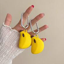 Cute Cartoon Banana & Apple AirTag Anti-Lost Protective Case Compatible With Apple AirTag, 3D Silicone Protective Case Compatible With Airtag, Apple Protective Case, Tracker Protective Case, Keychain Anti-Lost Gadget - Multicolor - View 7