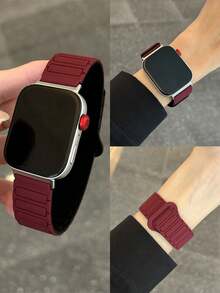 1 条硅胶磁性表带，兼容华为 Watch Fit 1/Fit 2/Fit 3 智能手表表带 - 彩色 - 查看 5