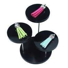 1pc Acrylic Transparent Tiered 4/7/12 Slots Display Stand, Suitable For Figurines, Blind Boxes, Desserts, Cakes