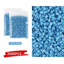 2000 piezas/Paquete Cuentas de fusión mini de 2.6mm Pixel Puzzle Cuentas de hierro para niños Cuentas de fusión DIY Regalo de alta calidad hecho a mano Juguetes educativos