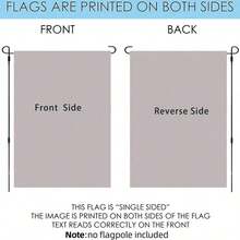 1pc Double-Sided Polyester Winter Snowman Garden Flag - 12x18 Inch Christmas Outdoor/Indoor Decoration, No Pole Required, Durable Polyester, Features Snowflake Pattern, Cardinal Bird, Holly Berry H