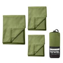 3pcs Superfine Fiber Quick-Drying Towels, Golf Towels, Golf Course Accessories, Soft And Comfortable Fitness Towels, Absorbent And Quick-Drying Outdoor Sports Towels, Suitable For Running, Fitness, Camping, Etc