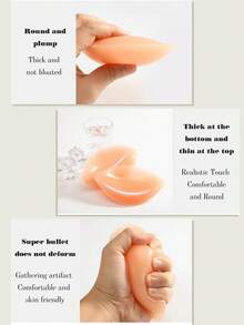 2/4 Piece Silicone Inserts Without Any Adhesive. Can Be Used Directly Inside Underwear. Reusable Bra Pads. Ideal For Swimming And As A Hidden Bra Pad. Completely Upgraded And Thickened.