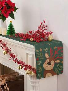 1 pièce Chemin de table renne de Noël, Chemin de table décoratif de Noël, Chemin de table aspect lin de Noël, Chemin de table, Chemin de table, 1 pièce Chemin de table, 4 pièces Sets de table, 1 pièce Housse de coussin, 3 produits disponibles, Décoration saisonnière d'intérieur et d'extérieur pour l'hiver, Décoration de Noël pour la maison, Décoration de chambre de Noël, Décorations de fête de Noël