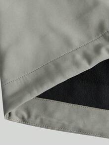 TECTOP 男士保暖连帽夹克，多拉链口袋，户外徒步滑雪软壳外套，秋冬季 - 綠色 - 查看 9