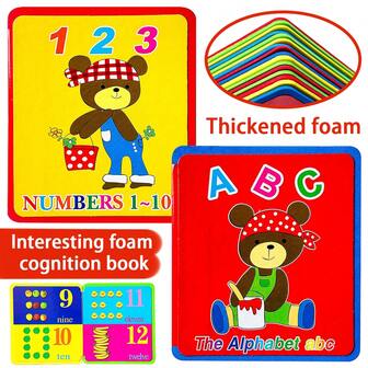 English Letter And Number Recognition Combined With Colorful Pictures Can Attract Children's Attention, Promote Early Language Skills And Expand Vocabulary, Which Is A Great Christmas And New Year Gift.