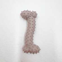 宠物出牙玩具骨头牛肉香味骨头磨牙固齿耐磨耐咬互动训练宠物用品 - 棕色 - 查看 12