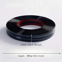 1 قطعة شريط لاصق من البي في سي بطول 3 أمتار وعرض 2 سم لتزيين الزوايا الداخلية للحائط، شريط حماية من الاصطدام لحواف الأثاث والطاولات