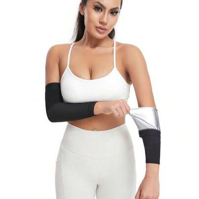 1 par de mangas deportivas, manga de compresión que mejora la transpiración para yoga, entrenamiento