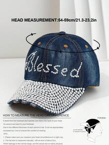 Sombrero de sol de moda para comercio transfronterizo, estilo deportivo hip hop con decoración de letras con tachuelas, adecuado para senderismo, camping, fiestas