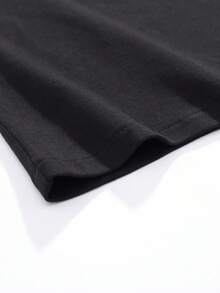 Men's Breathable Moisture-Wicking One-Piece Sleepwear Robe, Spring/Autumn, For Fall & Winter - Black - View 8