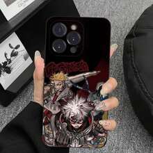 Funda de Teléfono Anime G-Gachiakuta Compatible con  16,15,14,13,12,11 Plus,Pro Max,XS,X,XR,SE,Mini,8,7, Funda Negra de Silicona Suave, Funda Compatible con  17, Funda  17 Pro, Funda  17 Pro Max - z2 - Ver 4