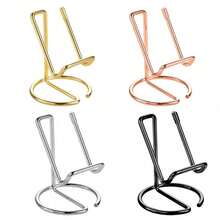 1/2pcs Iron Wire Metal Phone Stand, Minimalist Iron Desktop Phone/Tablet Holder, Creative Metal Phone/Tablet Stand