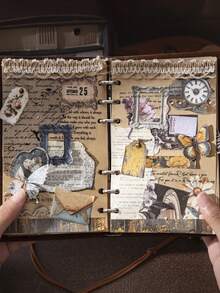 have a good day 30 Stücke/Packung Vintage Junk Journal Aufkleber, kreative ästhetische Aufkleber, DIY dekorative Collage Bastelmaterialien, Urlaubsgeschenke, personalisierte Scrapbooking Schulmaterialien