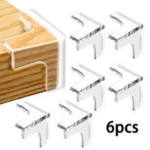 2/6/12/18/24pcs Silicone Proofing Corner Protector Clear Corner Guards, Corner Protectors Proof Corners And Edges Protector, Clear Table Corner Protectors For Safety - Clear - View 9