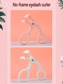 1支睫毛夹，无框睫毛夹，广角睫毛夹，不夹皮肤，持久卷翘，睫毛化妆工具，化妆必备品 - 彩色 - 查看 8