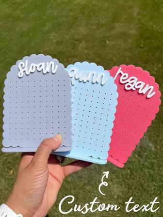 Earring Holder Personalized For Girl, Stud Earring Stand, Kids Gifts, Acrylic Earring Display, Jewelry Organizer, Earring Organizer,Personalized Letter Earring Stand: Acrylic Jewelry Organizer