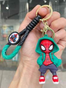 Cute Cartoon Keychain - Peter Parker Legend, Spider-Man, Superhero, Miles Morales, Ring, Bag, Backpack, Pendant, Phone, Spider-Man Pendant, Decorative Accessories, Gift (Some Accessories Randomly Shipped) (Slight Color Difference Between Photos And Actual Product Due To Lighting) - Multicolor - View 10