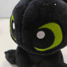 Universal Pictures Officially Authorized Dragon Tamer Series - Cute Toothless 13cm Tall Plush Hanging Keychain & Backpack Hook, Sitting Figure Soft Toy, Birthday Gift For Friends