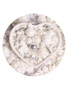 85克/3盎司蛋糕装饰，混合粉色和紫色珍珠，混合贝壳和海星糖粒，柔和色彩烘焙装饰，适用于蛋糕、冰淇淋、饼干、甜甜圈，是夏季派对、婚礼、生日和毕业典礼的完美之选，仅供装饰，不可食用 - 彩色 - 查看 18