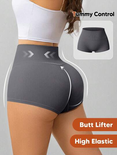 Women Yoga Shorts Sexy High Waist Booty Stretch Workout Exercise Hot Shorts