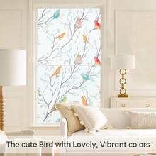 Adesivo de Janela Translúcido Arco-Íris de Controle de Calor Fosco, Película Estática de PET para Janela para Escritório, Banheiro, Decoração de Casa, Quarto, Cozinha, Adesivo de Parede, Decoração de Parede