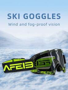 1 Peça Óculos de Esqui Outdoor à Prova de Vento, Óculos de Neve MOTO, Óculos de Ciclismo Outdoor, Óculos de Esqui à Prova de Vento